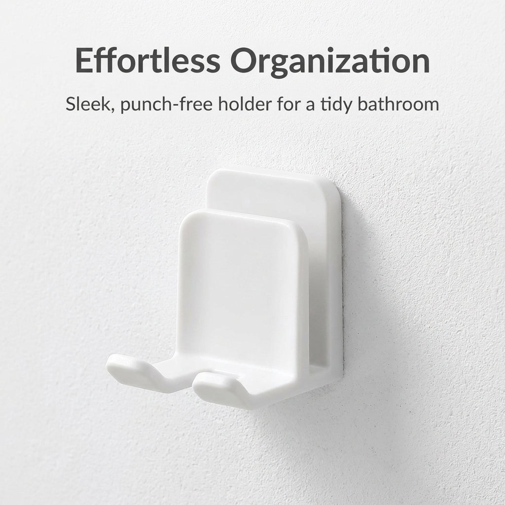 Wall Mount Toothbrush Holder , Dustproof Toothbrush Holder for , No Drill Storage Rack Organizer, Toothbrush Wall Holders Holder for Family