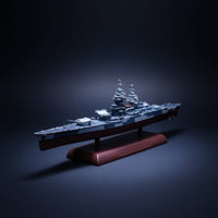 Diecast Metal Battleship Model Detailed Battleship Model with Display Base Realistic Classic for History Buffs