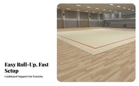 Rhythmic Gymnastics Carpet Portable Roll out Gymnastics Mat Lightweight Cheerleading Floor Mat for Gymnasts, Athletes, Dance Studio, Gymnasium, School