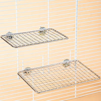 Parrot Perch and Bird Stand for Medium Birds, Stainless Steel Cage Accessory, Minimalist Budgie Perch for Parakeet and Cockatiel Enclosures