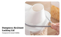 Moisture-Proof Airtight Grain Container Leakproof Airtight Rice Container Portable Handle