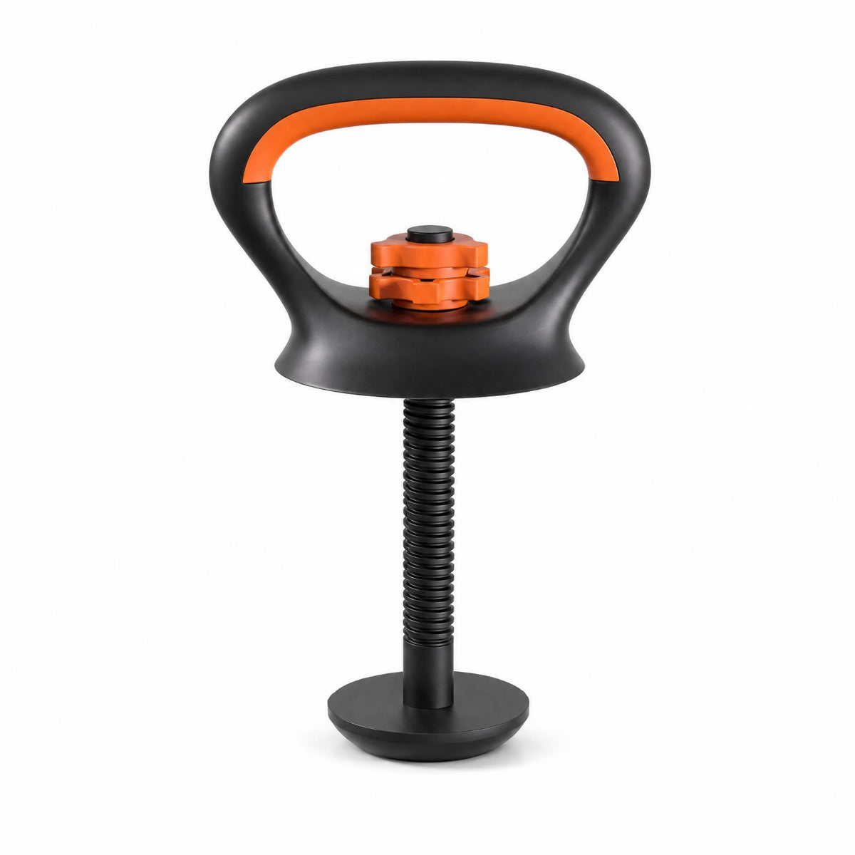 Compact Adjustable Kettlebell Handle Coated Threaded Kettlebell Base Vertical