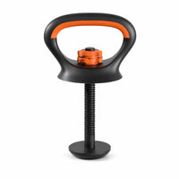 Compact Adjustable Kettlebell Handle Coated Threaded Kettlebell Base Vertical