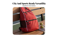 3-Way Carry Pickleball Paddle Bag Lightweight 2-Racket Holder Bag Multi-Pocket Design for Commuting