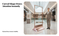 No Installation Required Floor Standing Poster Stand Rustproof Vertical Advertising Board Heavy-Duty 24x36 Poster Display Stand Double Sided for Exhibitors, Shop Owners, Restaurants, Shopping Malls, Retail Stores, Exhibitions, Trade Shows