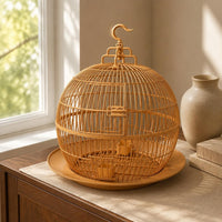 Spherical Bird Enclosure Lightweight Birdcage Hanging Hook for Outdoor