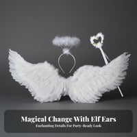 Elf Ears Halloween the Ears Ed Pointed Ear Points Cosplay Ear Prosthetics Cute Design Pointed Prosthetic Ears Reusable