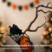 Halloween Branch Ed Branch Headband Festive Accessory Light up Branch Headband Eye-Catching Gothic Deer Branch Hairband for Women, Photo Shoots