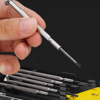 6 Pieces Precision Screwdriver Set Portable Storage Case Watch Repair Tool Kit Eyeglass Repair Kit for DIY Enthusiasts