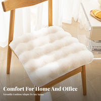 Faux Cushion Warm Faux Seat Cushion Extra-Soft Soft Chair Pad for Office Workers, Homeowners, Winter, Living Room, Bedroom