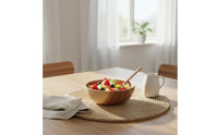 Acacia Wood Bowl Japanese Style Soup Bowl Smooth Surface Tableware for Kids