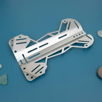 Perforated Dive Backplate Lightweight Aluminum Dive Backplate Cutout Design Single Tank Harness