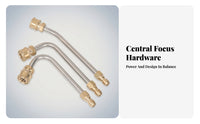3 Pieces 1/4 Quick-Connect Pressure Washer Extension Rod Kit Cylindrical Body Curved Spray Wand for Appliance Washing