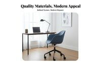 Height Adjustable Armless rotating Chair effortless Rolling Casters Office Furniture Modern Minimalist design Desk Seat Ergonomic Design for Streamers, Makeup lovers, Students, Study Room, Bedroom