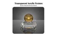Acrylic Display Stand Minimalist Sphere Stand Versatile Ball Base for Shop Owners, Collectors, Showroom, Commerce Show, Office