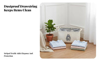 Foldable Drawstring Box Foldable household design Organization With Handles