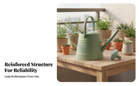 Long Spout Watering Can Large Capacity Watering Can with Sprinkler Head Easy to Fill 3.8L Garden Waterer for Gardeners, Outdoor, Balcony, Patio