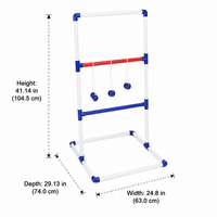 Ladder Toss Garden Games, Outdoor Garden Games for Families, Portable Lawn Games for BBQs, Summer Holiday Game