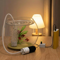 Fish Tank Pump Compact Design Aquarium Air Pump for Beginners, Desktop Aquariums
