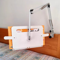 Adjustable Arm Book Stand Ergonomic Design Adjustable Desk Clamp Book Stand Space-Saving Clamp-on Reading Holder for Kids