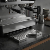 Rectangular Perforated Drainage Tray Flat Stainless Steel Drain Tray Easy to Clean Metal for Baristas