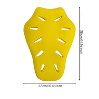 Back Protector Insert Contoured Motorcycle Back Protector Flexible Guarding Pads for Commuting