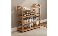 Multi-Tier Shoe Rack Space Saving Freestanding Shoe Stand Dustproof Design Household Storage for Entryway, Hallway, Closet