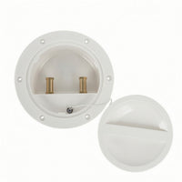 Flush-Mount Wiring Connection Box with Cover Corrosion-Resistant Marine Electrical Enclosure Waterproof Marine Terminal Block Long-Lasting for Boats