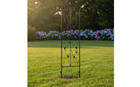 Detachable Wrought Iron Plant Trellis Modular Design Metal Garden Fence Panel Rust-Proof Metal Garden Trellis Easy to Assemble for Null