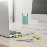 10 Pieces Slim-Profile USB Port Blocker with Key Compact USB Port Lock Plug Sturdy Portable for Workstations, Laptops