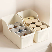Kitchen Storage Bin with Wheel Matte Cabinet Organizer with Wheel Space-Saving Rolling Storage Bin for Under-Sink
