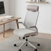 Mesh-Backed Office Chair Headrest Cushion Strap Attachment Office Chair Neck Pillow PP Cotton Filling Neck Support Cushion Dustproof Mesh-Backed