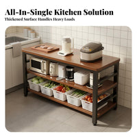 Multi-Tier Utility Shelf Thickened Countertop Kitchen Rack Heavy Duty Industrial Kitchen Shelf for Home Cooks, Homeowners, Pantry, Dining Room