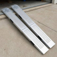 Foldable Loading Ramp Anti Slip Metal Loading Ramp Carrying Handle Transport Equipment for Garage
