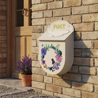 Vintage Design Letterbox Wrought Iron Vintage Wall Mailbox Wall-Mounted Mail Receptacle Multipurpose Decorative Hanging Mailbox