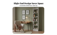 Strong Load-Bearing Slim Narrow Shelf Sturdy Slim Multi-Tier Rack Large Capacity Space-Saving Organizer Easy to Assemble for Apartment Dwellers, Book Lovers, Narrow Areas, Behind the Door, Study Room, Home Office