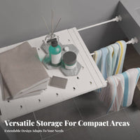 No-Drill Installation Nail-No-Drill Cabinet Rack Multi-Purpose Nail-No-Drill Storage Rack Space Saving for Homeowners, Dorm Room, Bathroom