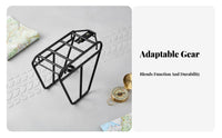 High Load Capacity Front Fork Luggage Rack Heavy Duty Cycle Front Rack Multi-Functional Easy Installation for Long-Distance Cyclists, Bikepackers, Commuters, Touring, Bikepacking, Outdoor Riding, Daily Commuting