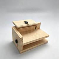 Manual Labeling Bracket Solid Wood Labeling Bracket with Ruler Precision for Workshops