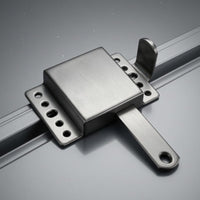 Pre Drilled Holes Garage Door Latch Bolt Mounting Plates Sliding Bolt Latch Box Style Home Hardware Metal for Industrial Doors