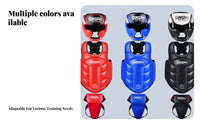 Training Gear Set Thickened Padding Full Body Shielded Gear Set Shock Absorption Muay Thai Fighting Gear for Kids, Fighting Artists, Gym