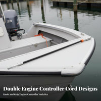 Power Lever Handle Firm-Hold Installation Outboard Engine Handle Stable Performance Long-Lasting for Engine Repair, Boating