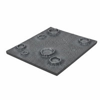 Finished Product Moon Surface Display Base Detailed Texture Cratered Terrain Model Stand for Action Figure Collectors