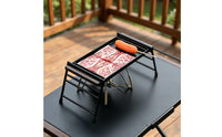 Outdoor Griddle Plate Raised Side Rails Grill Plate Black Griddle Tray for Picnics