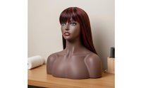 Hairpiece Display Head Lifelike Makeup Female Mannequin Head Stable Base Female Display Bust for Retail Store, Salon, Commerce Show
