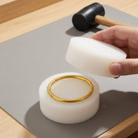 Jewelry Shaping Pad Smooth Band Flattening Block Solid Tough for Jewelers, Bench Work