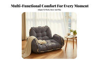 Space-Saving Design Adjustable Tatami Sofa Bed Luxuriously Soft and Comfortable Convertible Lounger Chair Thickly Padded Indoor Furniture No Assembly Required for Apartment Dwellers, Overnight Guests, Bay Window, Small Apartments, Dorm Room