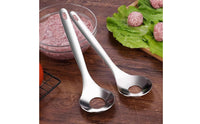 Uniform Shaping Stainless Steel Meatball Scooper Easy to Clean Meatball Creator Spoon Long-Lasting Seafood Ball Press Spoon Hygienic