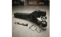 Tow Bar Solid Steel Tow Ball Hitch Black