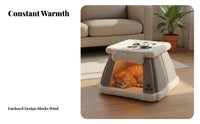 Heated Feline Cave Enclosed Design Heated Pet Shelter Constant Temperature Rapid Heating for Small Dog Owners, Cold Weather